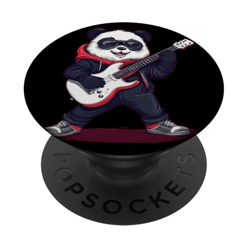 Lustige Riffs vom coolsten Bär für Panda-Liebhaber PopSockets Klebender PopGrip Lustige Riffs vom coolsten Bär für Panda-Liebhaber PopSockets Klebender PopGrip von Rocking Panda
