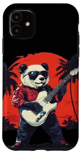 Palmen-Panda mit cooler E-Gitarre und Sonnenbrille Hülle für iPhone 11 Palmen-Panda mit cooler E-Gitarre und Sonnenbrille Hülle für iPhone 11 von Rocking Panda