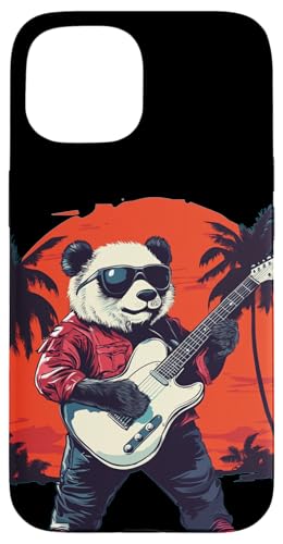 Palmen-Panda mit cooler E-Gitarre und Sonnenbrille Hülle für iPhone 15 Palmen-Panda mit cooler E-Gitarre und Sonnenbrille Hülle für iPhone 15 von Rocking Panda