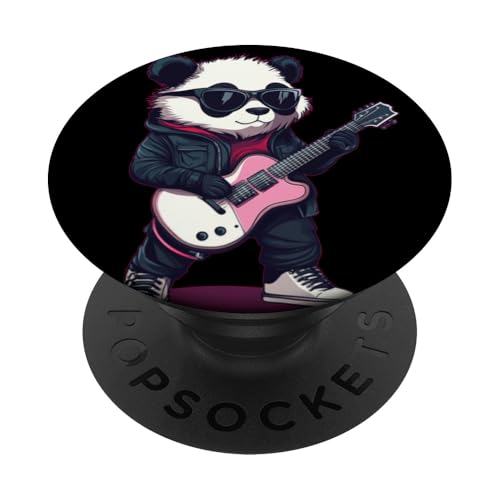 Panda Rockstar bringt die Lacher PopSockets Klebender PopGrip Panda Rockstar bringt die Lacher PopSockets Klebender PopGrip von Rocking Panda