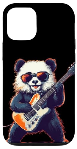 Panda mit elektrischem Swagger und Saiten Outfit Hülle für iPhone 12/12 Pro von Rocking Panda