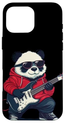 Panda zerkleinert mit einem Lächeln und einem Riff Outfit Hülle für iPhone 16 Pro Max Panda zerkleinert mit einem Lächeln und einem Riff Outfit Hülle für iPhone 16 Pro Max von Rocking Panda