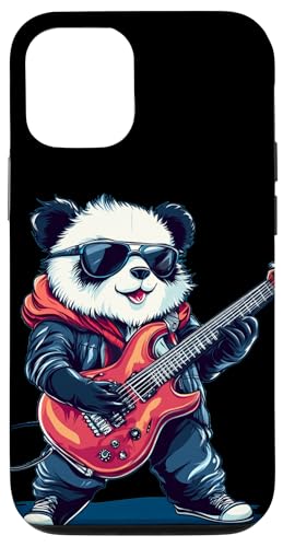 Rock On mit diesem gitarrenliebenden Panda Hülle für iPhone 12/12 Pro von Rocking Panda