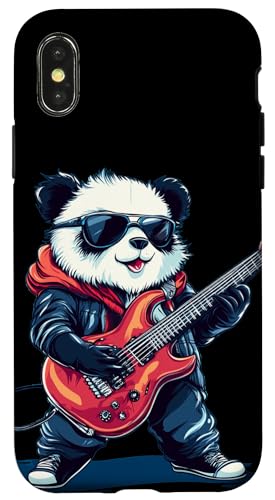 Rock On mit diesem gitarrenliebenden Panda Hülle für iPhone X/XS Rock On mit diesem gitarrenliebenden Panda Hülle für iPhone X/XS von Rocking Panda
