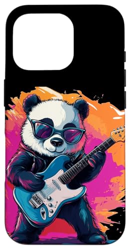 Tolle Farben mit lustigem Panda-Kostüm für E-Gitarre Hülle für iPhone 16 Pro Tolle Farben mit lustigem Panda-Kostüm für E-Gitarre Hülle für iPhone 16 Pro von Rocking Panda