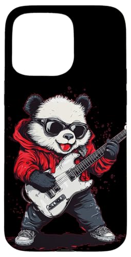 Tolles Panda mit coolem E-Gitarrenkostüm Hülle für iPhone 15 Pro Max Tolles Panda mit coolem E-Gitarrenkostüm Hülle für iPhone 15 Pro Max von Rocking Panda