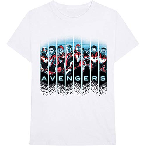 T-Shirt # S Unisex White # Avengers Portraits von Rocks-off