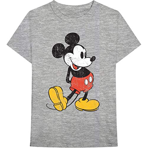 T-Shirt # Xxl Unisex Grey # Mickey Mouse Vintage von Rocks-off