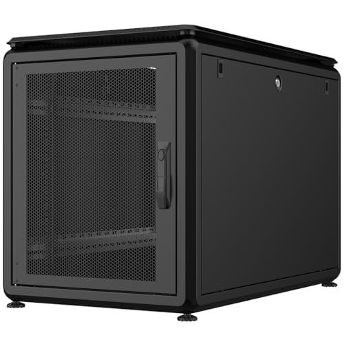 Rockstable 12HE 19 Zoll 600x1000x697mm (BxTxH) Serverschrank | Netzwerkschrank perforierte Tür - Premium Line von Rockstable