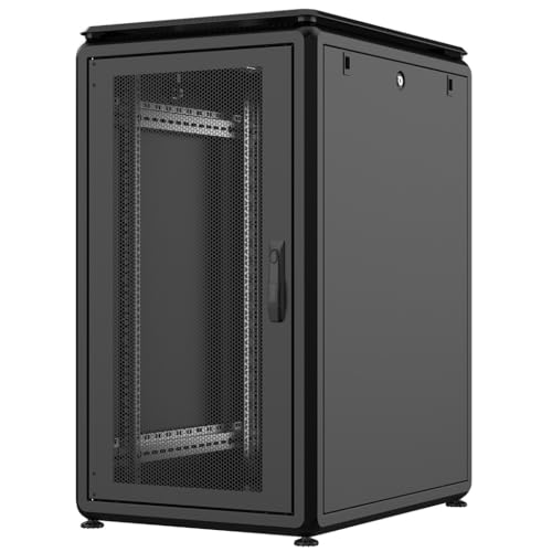 Rockstable 20HE 19 Zoll 600x800x1050mm (BxTxH) Serverschrank | Netzwerkschrank perforierte Tür - Premium Line von Rockstable