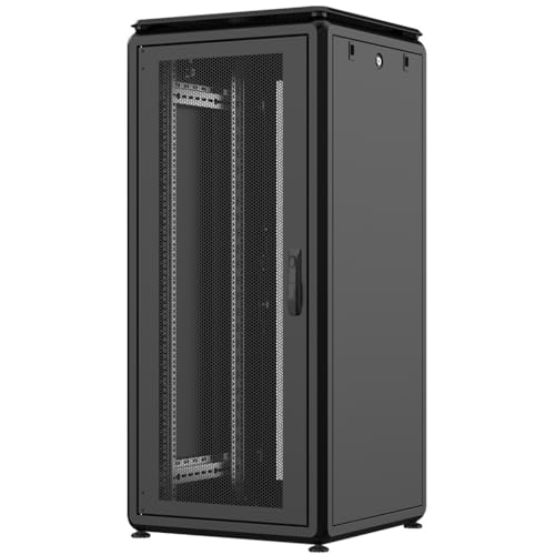 Rockstable 26HE 19 Zoll 600x600x1316mm (BxTxH) Serverschrank | Netzwerkschrank perforierte Tür - Premium Line von Rockstable