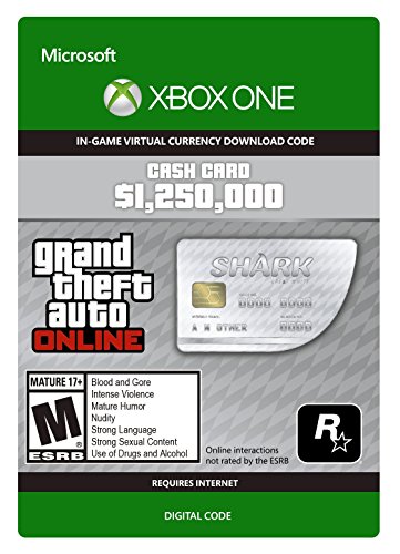 Grand Theft Auto Online | GTA V Great White Shark Cash Card | 1,250,000 GTA-Dollars | Xbox One Download Code Grand Theft Auto Online | GTA V Great White Shark Cash Card | 1,250,000 GTA-Dollars | Xbox One Download Code von Rockstar Games