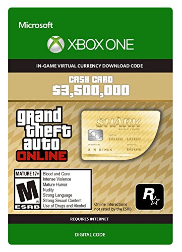 Grand Theft Auto Online | GTA V Whale Shark Cash Card | 3,500,000 GTA-Dollars | Xbox One Download Code von Rockstar Games