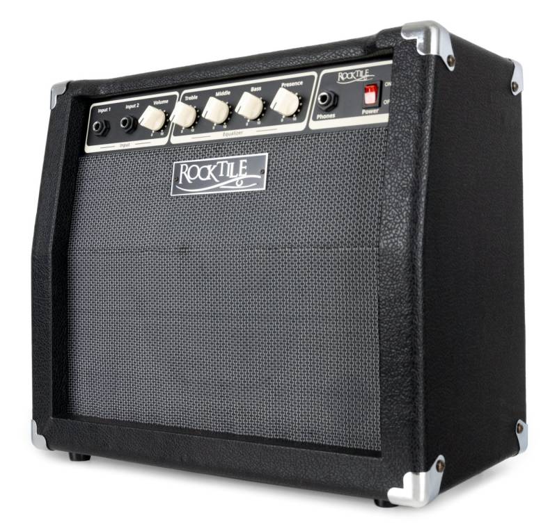 Rocktile BA-30 Jaco Basscombo Verstärker (30 W, Bassverstärker im Combo-Format - 10" Lautsprecher - 3-Band Equalizer) von Rocktile