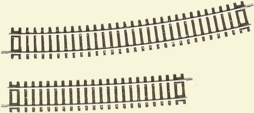 H0 RocoLine (ohne Bettung) 42428 Gebogenes Gleis 12St. von Roco