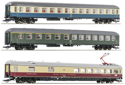 Roco 6200052 H0 3er-Set 2: D 377 „Hispania-Express“ der DB 2. Klasse Büm 234, 1./2. Klasse ABü von Roco