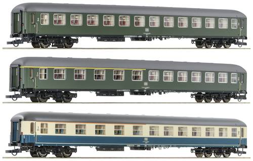 Roco 6200053 H0 3er-Set 3: D 377 „Hispania-Express“ der DB 2. Klasse Büm 234, 1./2. Klasse ABüm 225 von Roco