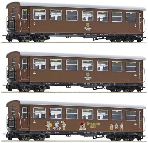 Roco 6240002 H0e 3er-Set Personenzug „Ötscherbär“ der NÖVOG von Roco