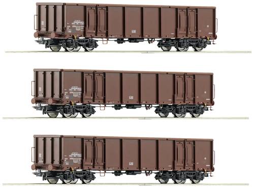 Roco 6600103 H0 3er-Set Offene Güterwagen der DR von Roco