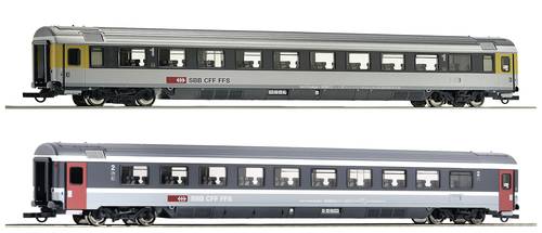 Roco 74023 H0 2er-Set 3: EuroCity-Wagen EC7 der SBB 1.Klasse Gattung Apm, 2. Klasse Gattung Bpm Roco 74023 H0 2er-Set 3: EuroCity-Wagen EC7 der SBB 1.Klasse Gattung Apm, 2. Klasse Gattung Bpm von Roco