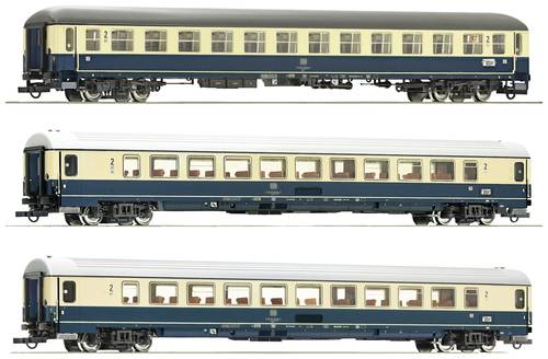 Roco 74035 H0 3er-Set Personenwagen EC 24 „Erasmus“ der DB 2.Klasse Gattung Bm 235, 2.Klasse Gat von Roco