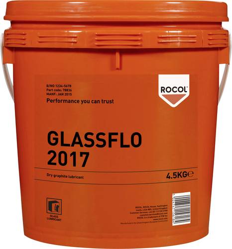 Rocol GLASSFLO 2017 GLASSFLO Trockener Graphitschmierstoff 4.5kg von Rocol