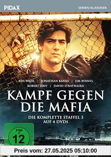 Kampf gegen die Mafia, Staffel 3 (Wiseguy) / Weitere 22 Folgen der preisgekrönten Krimiserie mit Ken Wahl (Pidax Serien-Klassiker) [4 DVDs] von Rod Holcomb