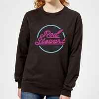 Rod Stewart Neon Damen Sweatshirt - Schwarz - XS von Original Hero