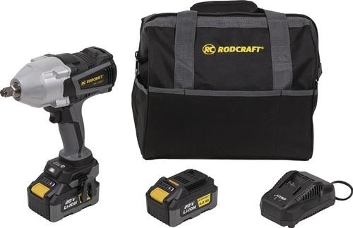 Rodcraft Akku-Schlagschrauber RC 9077 K4 20V 2Ah 12,5mm (1/2Zoll) A4-kt.1100 Nm von Rodcraft