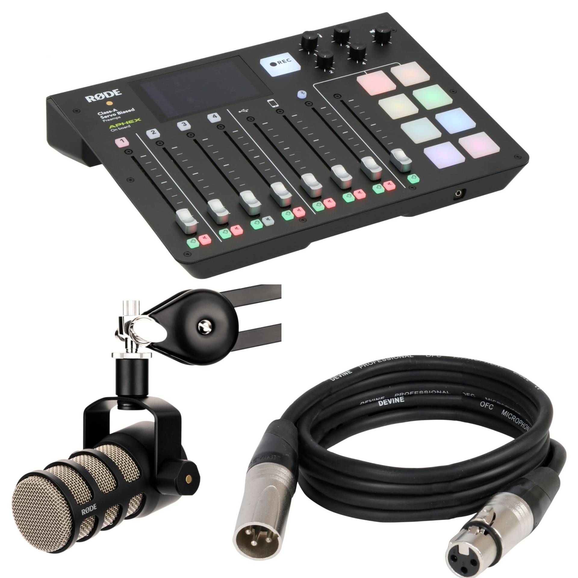 Rode RODECaster Pro plus PodMic and XLR cable Rode RODECaster Pro plus PodMic and XLR cable von Rode