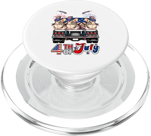 4. Juli US-Flagge, drei süße Chinchillas auf Picktruck PopSockets PopGrip für MagSafe 4. Juli US-Flagge, drei süße Chinchillas auf Picktruck PopSockets PopGrip für MagSafe von Rodent 4th Of July Costume