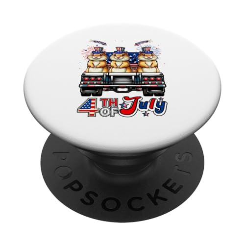 4. Juli US-Flagge Drei niedliche Gophers auf Picktruck PopSockets Klebender PopGrip 4. Juli US-Flagge Drei niedliche Gophers auf Picktruck PopSockets Klebender PopGrip von Rodent 4th Of July Costume