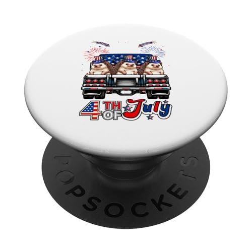 4. Juli US-Flagge Drei süße Igel auf Picktruck PopSockets Klebender PopGrip 4. Juli US-Flagge Drei süße Igel auf Picktruck PopSockets Klebender PopGrip von Rodent 4th Of July Costume