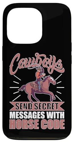 Cowboys senden geheime Nachrichten mit Pferdecode Hülle für iPhone 13 Pro Cowboys senden geheime Nachrichten mit Pferdecode Hülle für iPhone 13 Pro von Rodeo And Western Country Designs