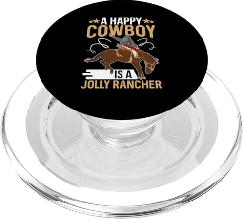 Ein glücklicher Cowboy ist ein lustiger Rancher für Rodeo PopSockets PopGrip für MagSafe Ein glücklicher Cowboy ist ein lustiger Rancher für Rodeo PopSockets PopGrip für MagSafe von Rodeo And Western Country Designs