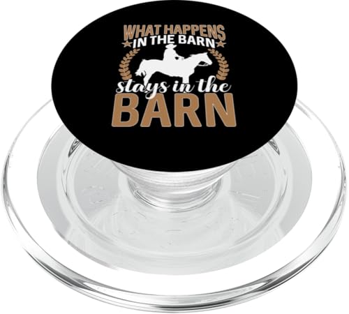 Was in der Scheune passiert, bleibt in der Scheune für Rodeo PopSockets PopGrip für MagSafe Was in der Scheune passiert, bleibt in der Scheune für Rodeo PopSockets PopGrip für MagSafe von Rodeo And Western Country Designs