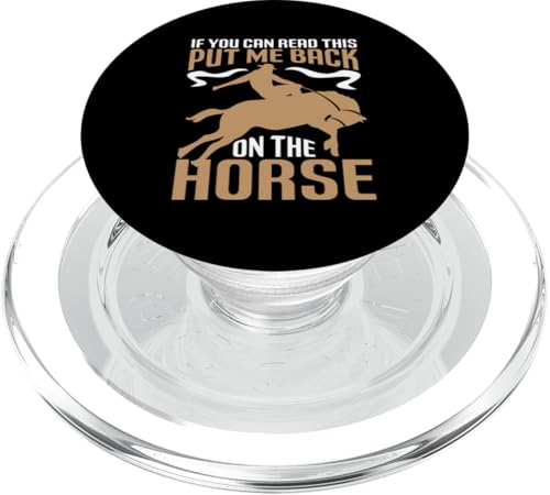 Wenn du das lesen kannst, setz mich wieder aufs Pferd PopSockets PopGrip für MagSafe Wenn du das lesen kannst, setz mich wieder aufs Pferd PopSockets PopGrip für MagSafe von Rodeo And Western Country Designs