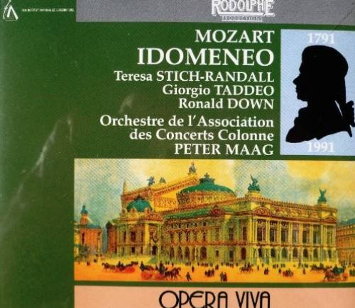 Mozart : Idoménée [Audio CD] Mozart; Peter Maag and Orchestre de l'Association des Concerts Colonne von Rodolphe