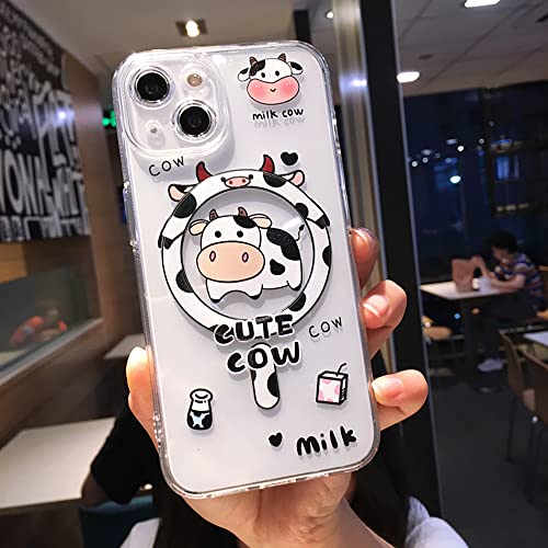 Roemary Kuh-Schutzhülle für iPhone 15 Pro Max mit MagSafe-Design, magnetisch, kabelloses Laden, transparent, TPU, für iPhone 15 Pro Maxs 6,7 Zoll (17 cm), Kühe) von Roemary