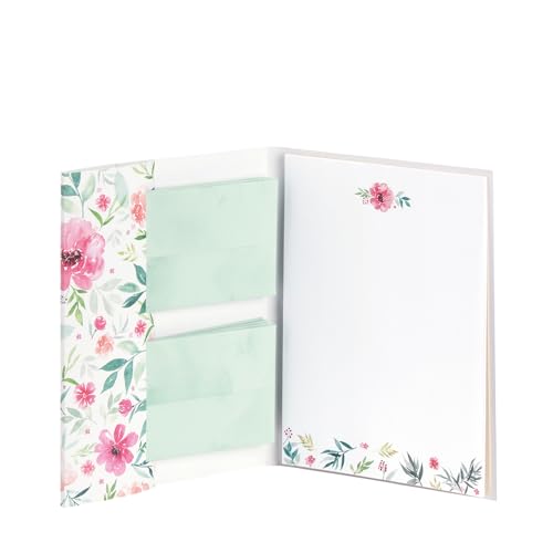 Rössler Papier 11731296000 - Briefpapierpack „Blossom“, 185 x 250 mm, 10 Blätter & 10 Briefumschläge von Rössler Papier