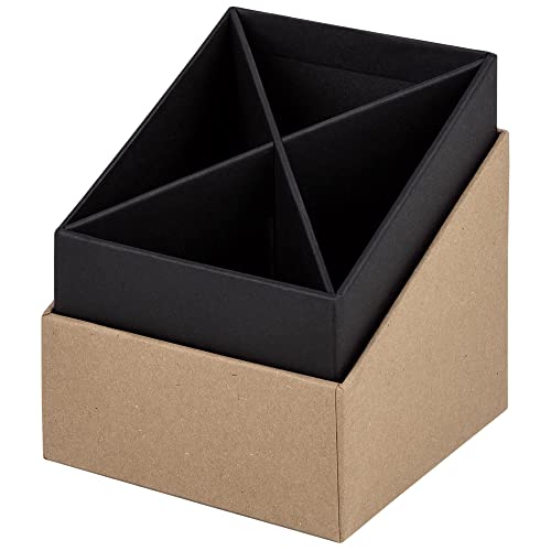 Rössler Papier 1331452620 - S.O.H.O. Stifteköcher, 86 x 86 x 100 mm, Kraft, 1 Stück von Rössler Papier