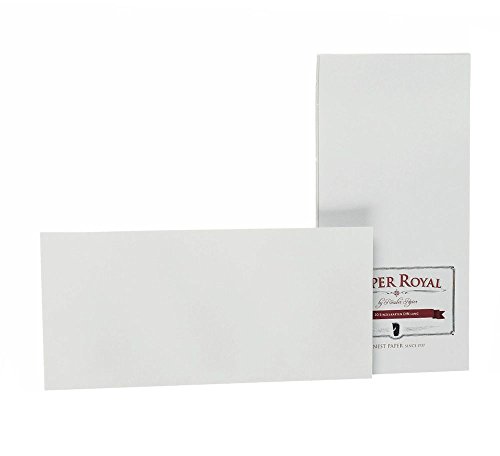 Rössler Papier 2051831170 - Einzelkartenpack DIN lang, 20 Stück, Paper Royal, gerippt, eisgrau von Rössler Papier