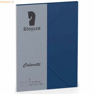Rössler Briefumschläge Coloretti VE=5 Stück C7 Jeans Rössler Briefumschläge Coloretti VE=5 Stück C7 Jeans von Rössler