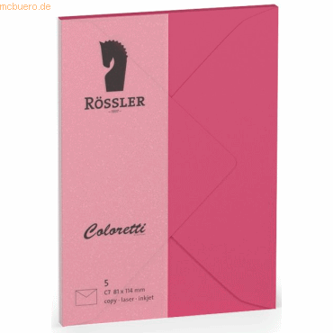 10 x Rössler Briefumschläge Coloretti VE=5 Stück C7 Pink 10 x Rössler Briefumschläge Coloretti VE=5 Stück C7 Pink von Rössler