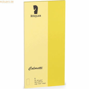 10 x Rössler Doppelkarte Coloretti DL hoch VE=5 Stück goldgelb 10 x Rössler Doppelkarte Coloretti DL hoch VE=5 Stück goldgelb von Rössler