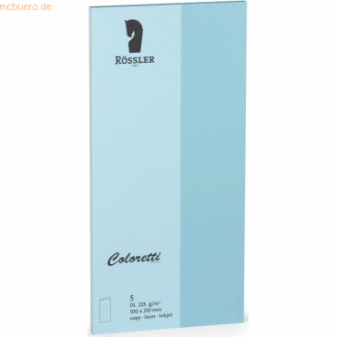 10 x Rössler Doppelkarte Coloretti DL hoch VE=5 Stück himmelblau 10 x Rössler Doppelkarte Coloretti DL hoch VE=5 Stück himmelblau von Rössler