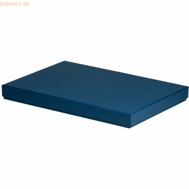 4 x Rössler Geschenkbox Boxline für A4 225x325x30mm Navy von Rössler