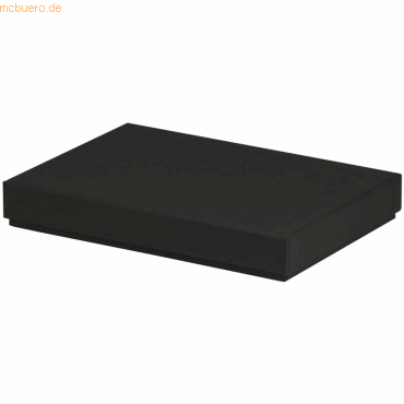 4 x Rössler Geschenkbox Boxline für A5 155x215x30mm Schwarz von Rössler