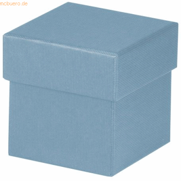 4 x Rössler Geschenkverpackung Boxline 65x65x65mm Denim von Rössler