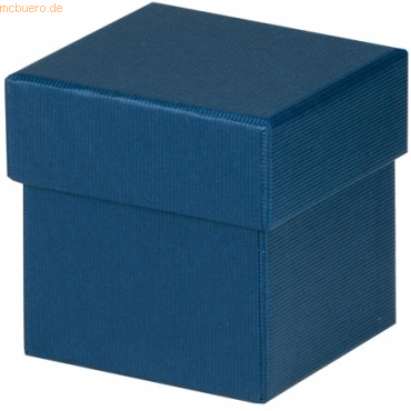 4 x Rössler Geschenkverpackung Boxline 65x65x65mm Navy von Rössler